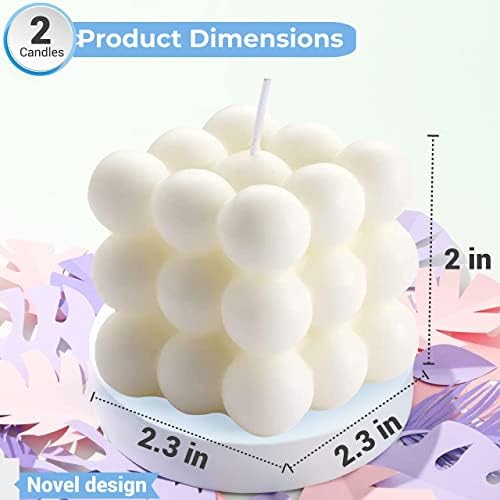 Vue 4 de Bougie Bulles Pcs