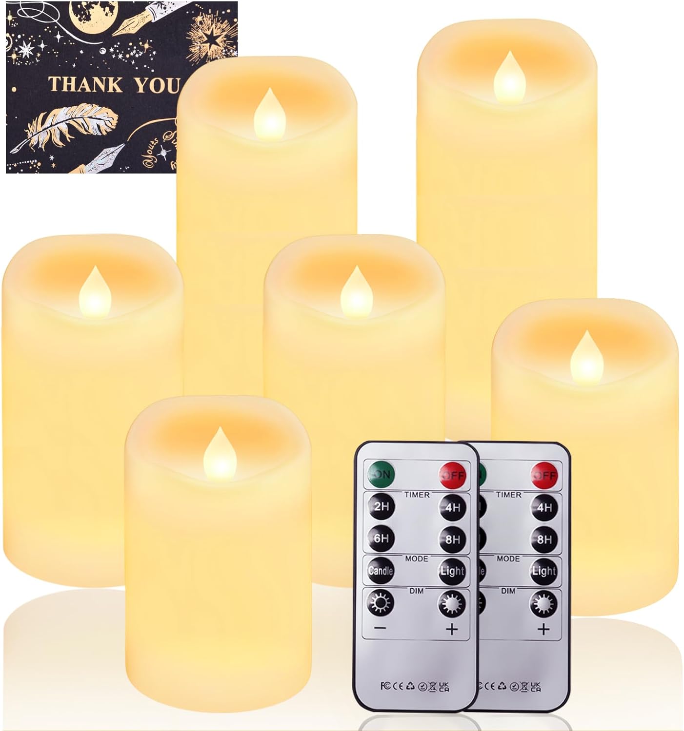 Ucamp Bougies Led Sans