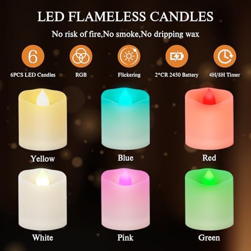 Vue 4 de Ldumoduw Bougies Led Avec