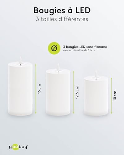 Vue 3 de Goobay Lot De Bougies