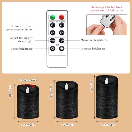 Vue 4 de Aiibowy Bougies Led Pcs