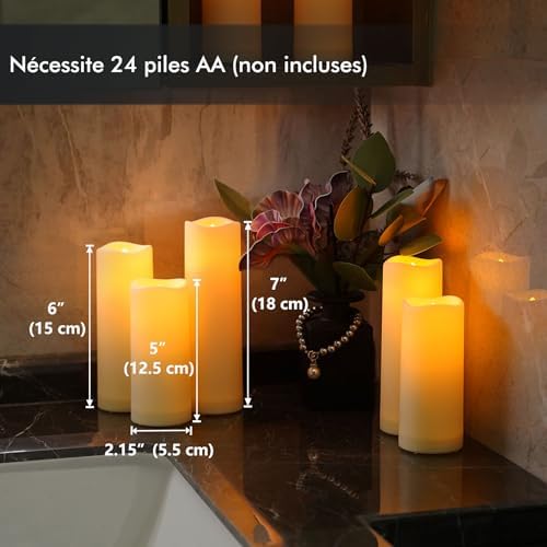 Vue 4 de Fanna Bougies Led Resistantes