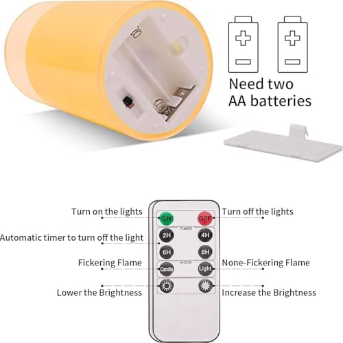 Vue 4 de Salipt Bougie Led Flamme