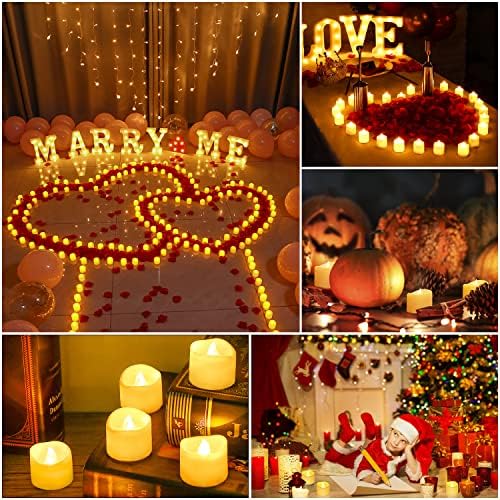 Vue 6 de Bougies Led Flamme Vacillante