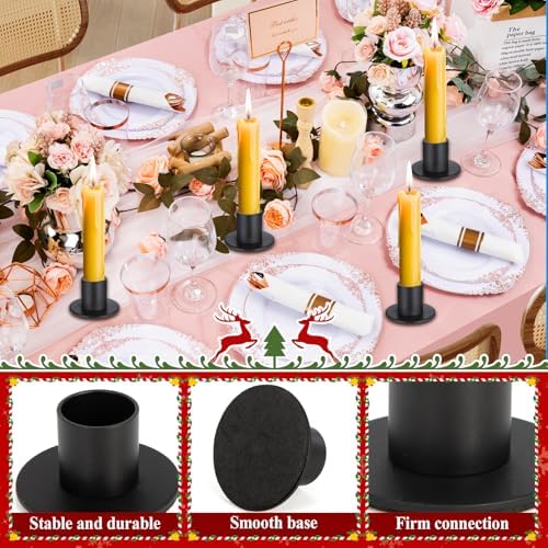 Vue 3 de Rddaipe Pcs Bougeoir Noir