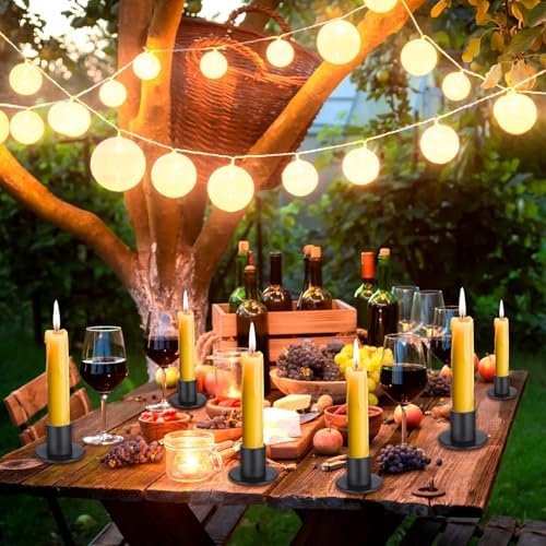 Vue 5 de Rddaipe Pcs Bougeoir Noir