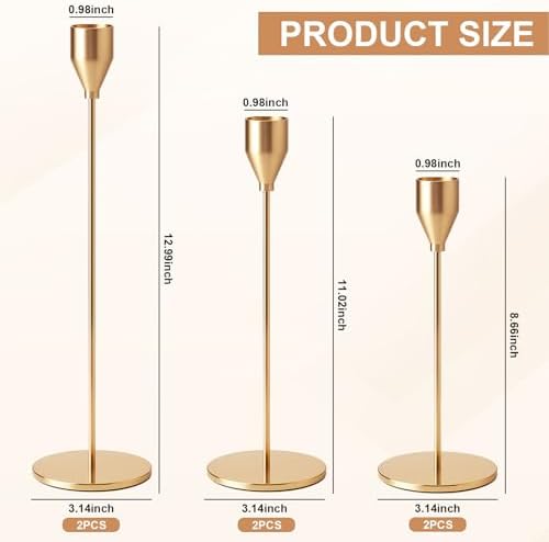 Vue 2 de Druuzyl Bougeoirs Dores Vintage