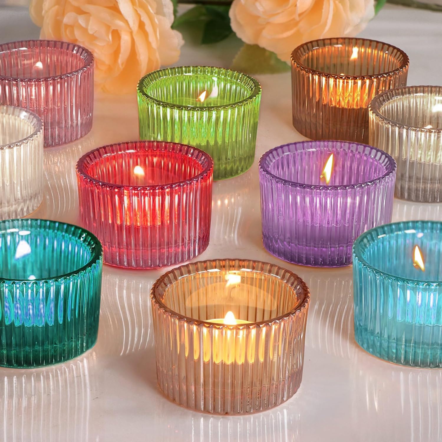 Lot De Photophores Colores