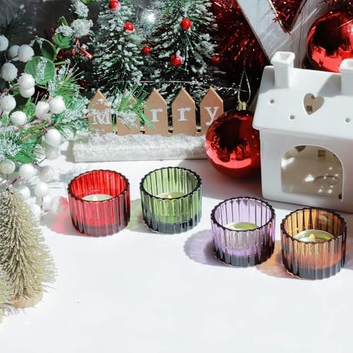 Vue 3 de Lot De Photophores Colores