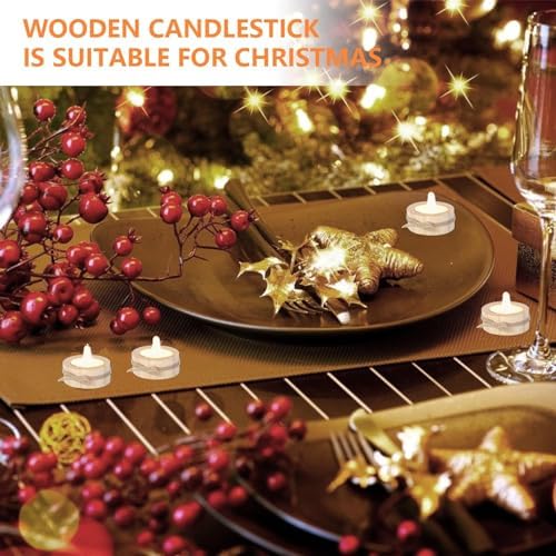 Vue 6 de Bougeoir Bois Durable Naturel