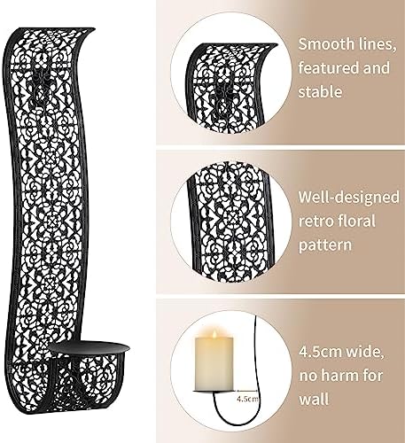 Vue 5 de Sziqiqi Bougeoir Mural Vintage