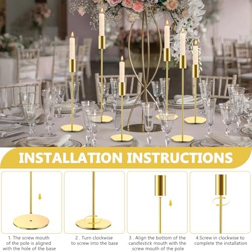 Vue 3 de Zzxlopez Bougeoir Dore Lot