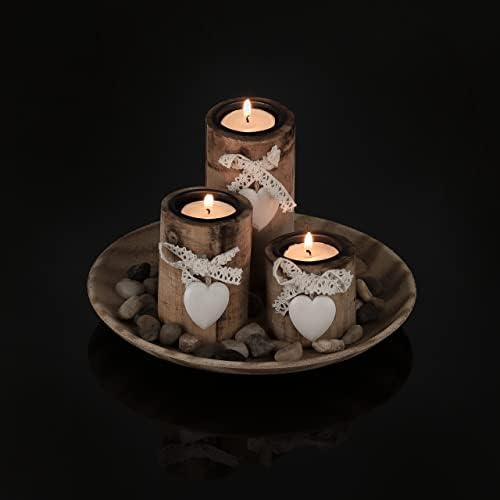 Vue 6 de Relaxdays Bougeoirs Lot Soucoupe