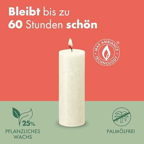 Vue 5 de Bolsius Bougies Piliers Rustiques