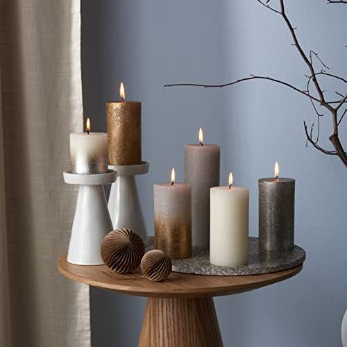 Vue 3 de Bolsius Bougies Pilier Rustiques