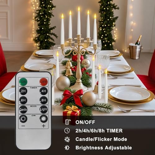 Vue 5 de Bougies Led Pour Sapin