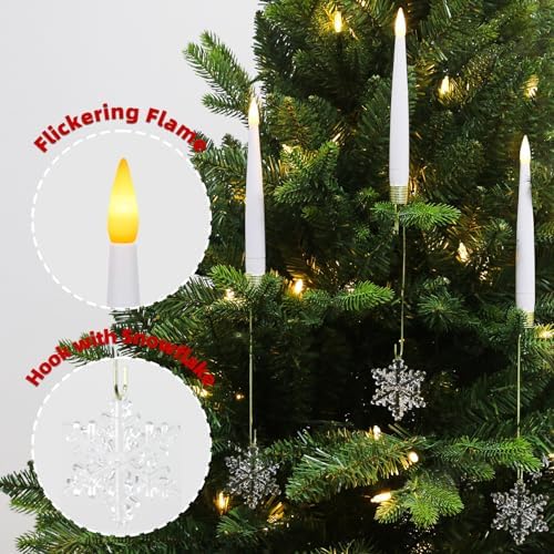 Vue 6 de Bougies Led Pour Sapin