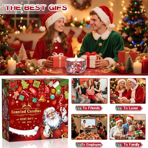 Vue 7 de Bougies Parfumees De Noel