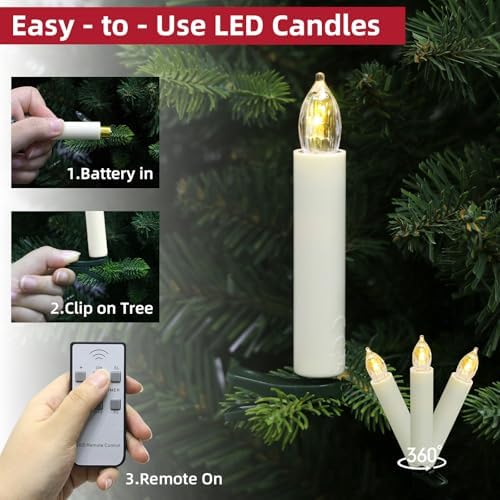 Vue 3 de Bougie Led Mini Pour