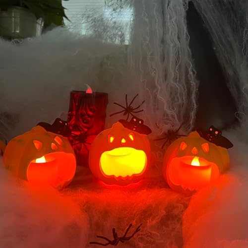 Vue 4 de Pieces Citrouille Lanterne Halloween