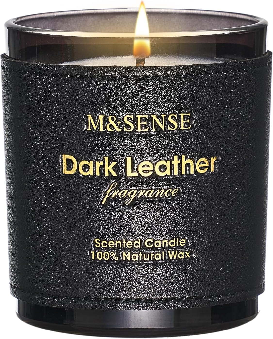Msense Bougie Parfumees Cuir