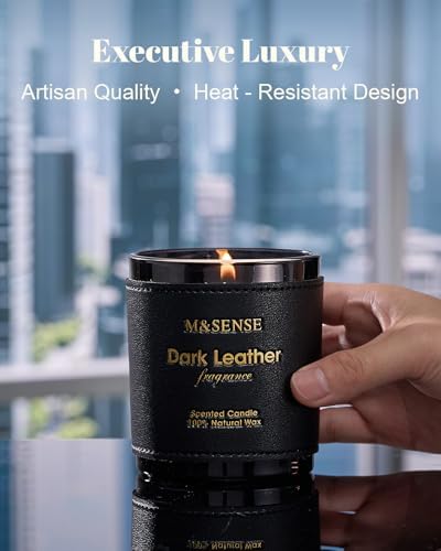 Vue 6 de Msense Bougie Parfumees Cuir