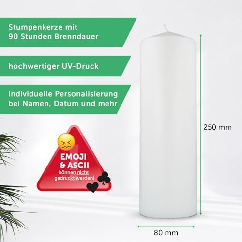 Vue 7 de Gravurzeile Bougie Personnalisee En