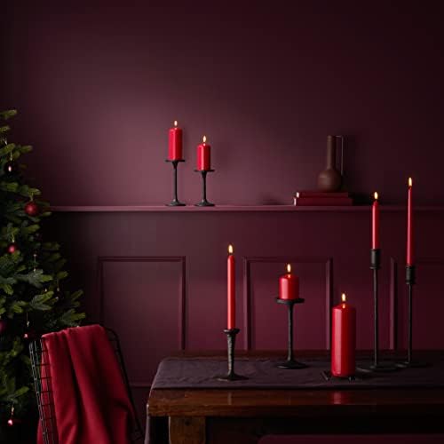 Vue 4 de Bolsius Bougies Coniques Rouge