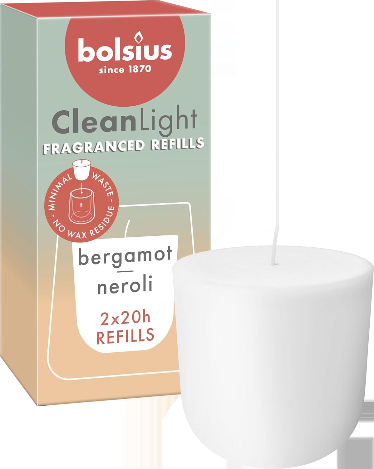 Bolsius Recharge Cleanlight Bougie