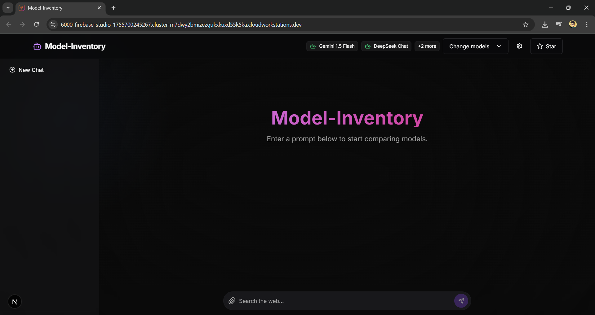 Model-Inventory Screenshot