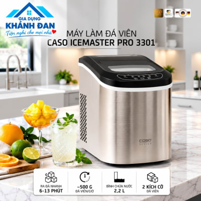 Máy làm đá viên CASO IceMaster Pro 3301 – Công suất làm đá khoảng 500g/giờ