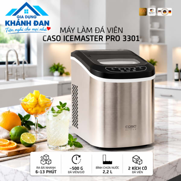 Máy làm đá viên CASO IceMaster Pro 3301 – Công suất làm đá khoảng 500g/giờ