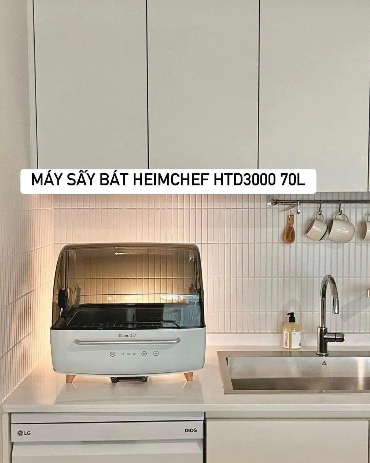 Máy sấy tiệt trùng bát đĩa Heim Chef HTD-3000