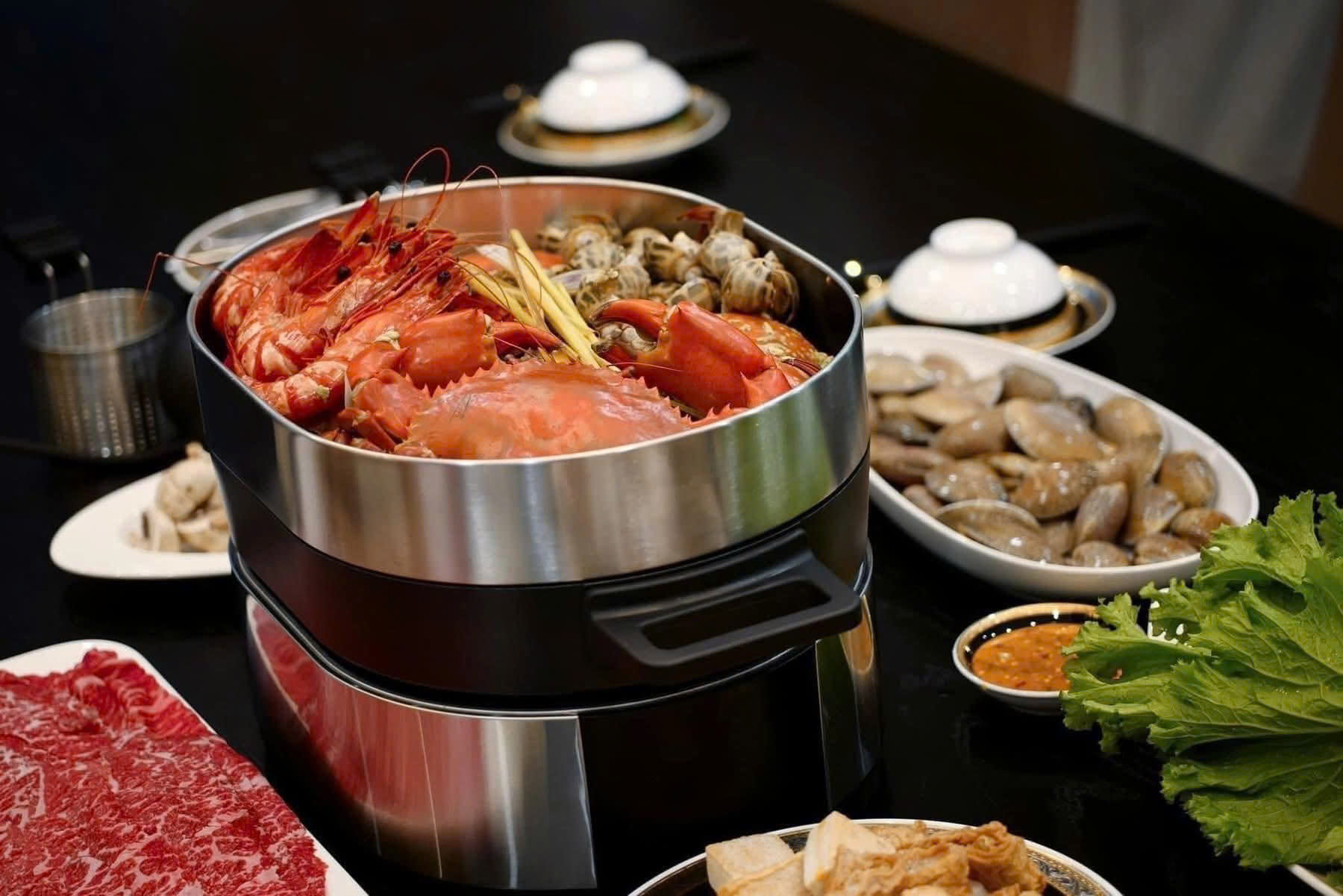 Nồi Lẩu Hấp Điện WMF 2 Ngăn 3,6L