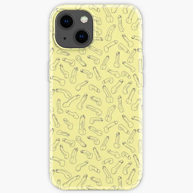 Line art penis pattern phone cover