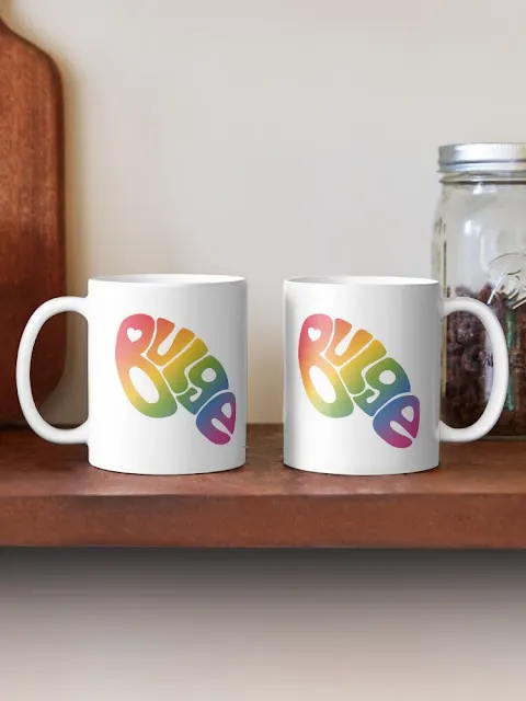 Bulge pride mugs.
