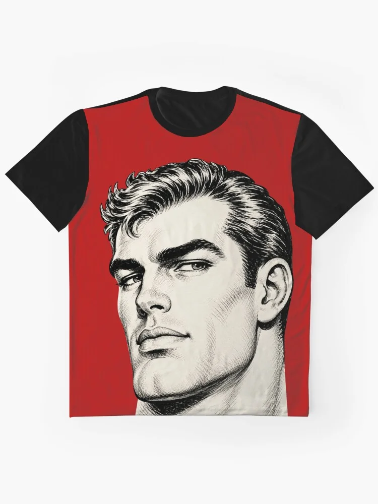 Tom of Finland Inspired Handsome Male Face Art
