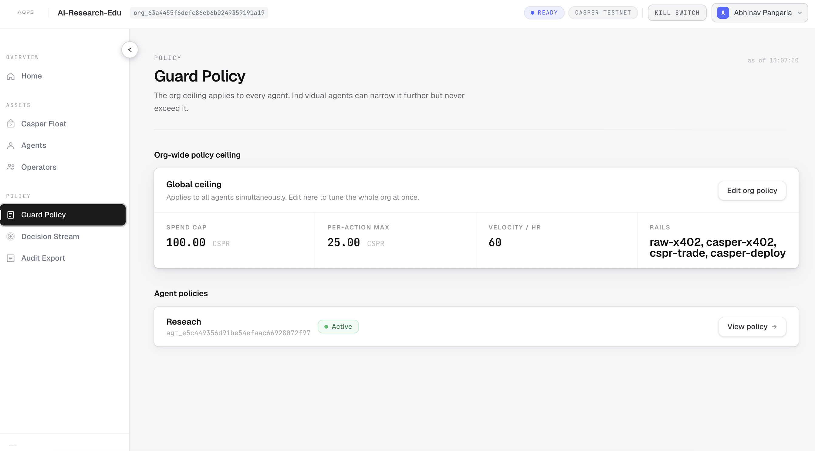 Policy engine