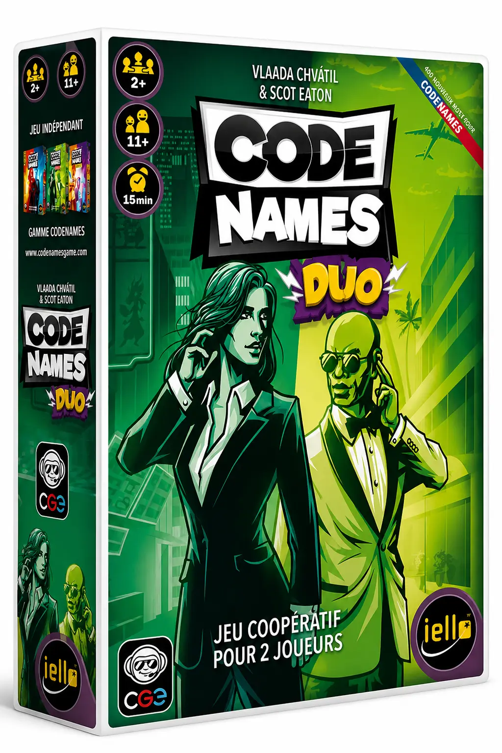 Codenames Duo – Jeu coopératif de déduction pour 2 joueurs