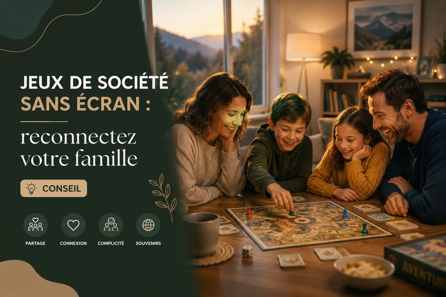 Jeux de societe sans ecran : reconnectez votre famille — Conseil