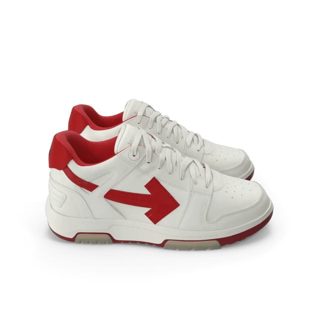 Sports Sneakers Off White Red, photo 4