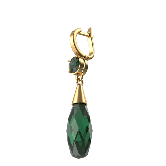 Green Crystal Earring, photo 2