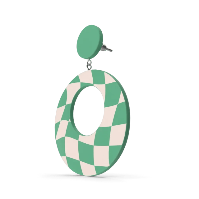 Green Oval Earring, photo 2