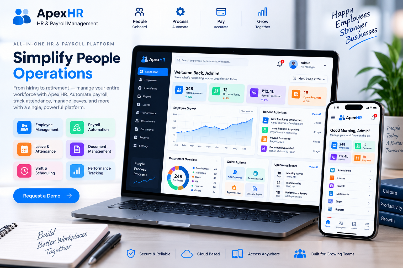 Apex Enterprise HR & Payroll Automation Portal