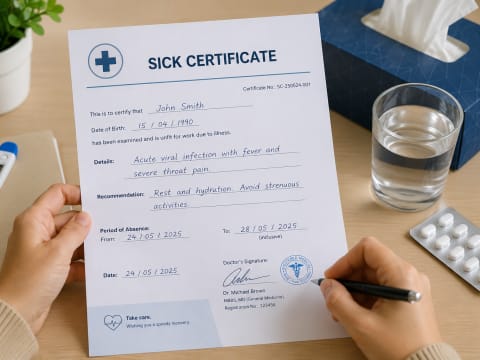 Sick Certificate
