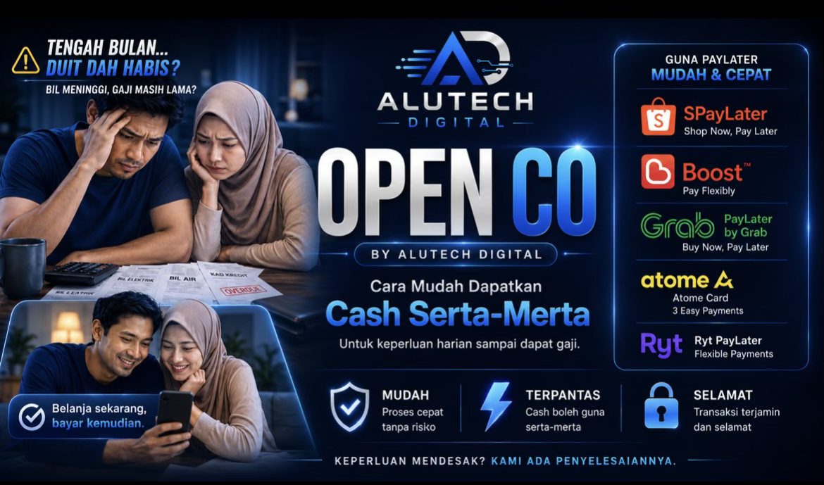 Perkhidmatan Cash Out (CO) BNPL Pantas oleh Alutech