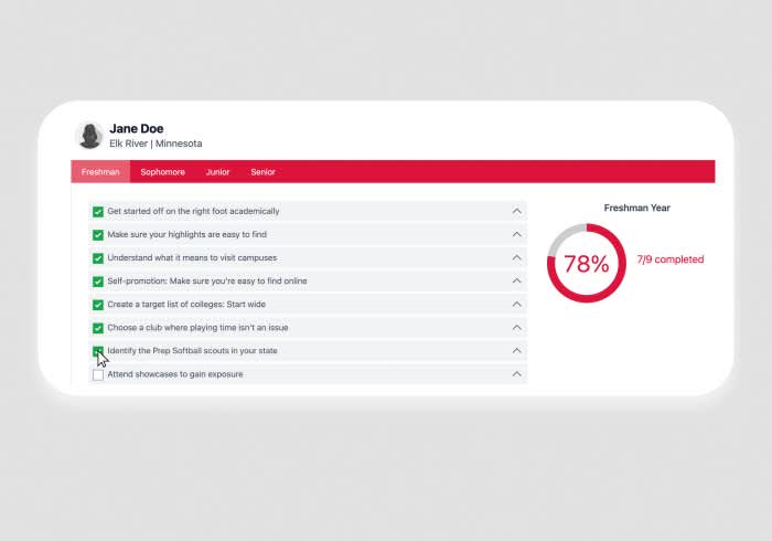 Stay on track to achieve your goals.