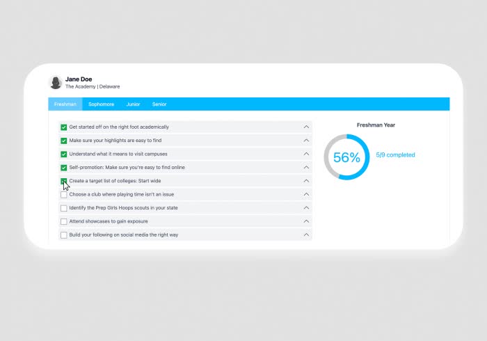 Stay on track to achieve your goals.