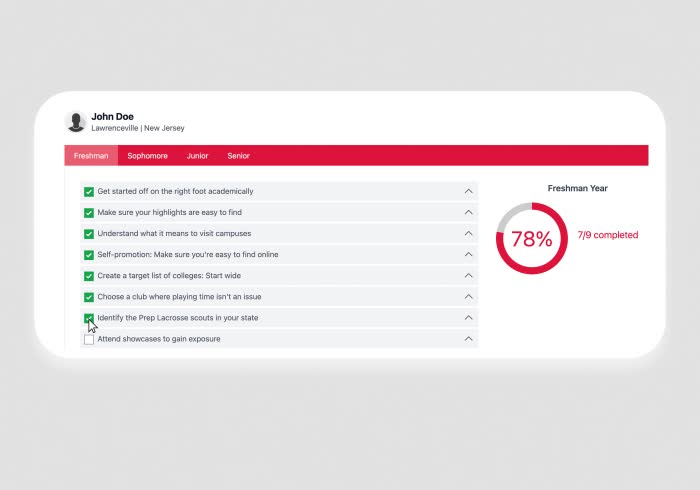 Stay on track to achieve your goals.