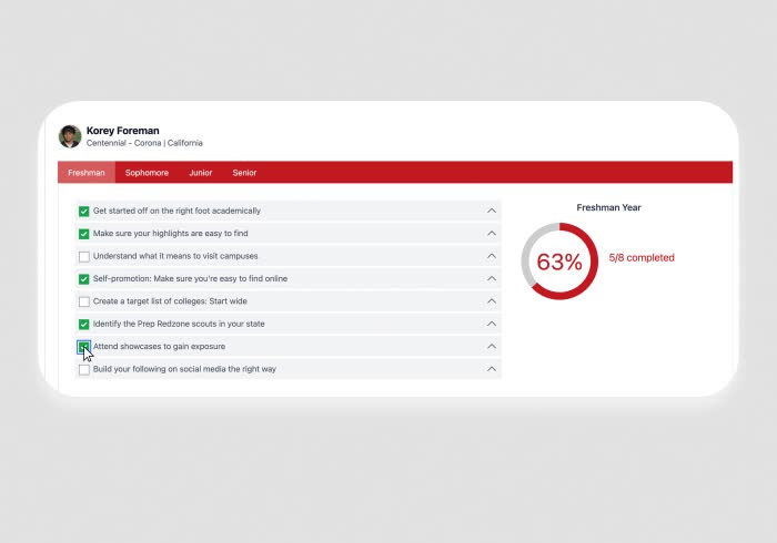 Stay on track to achieve your goals.